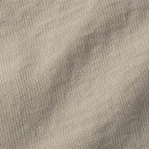 Close-up of the ecru cotton jersey knit