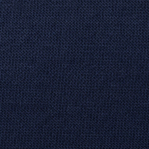 Close-up of the navy cotton jersey knit